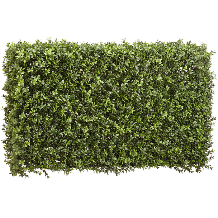 21.5"Hx37"Wx7"D UV-Resistant Outdoor Artificial Boxwood Topiary Hedge -Green - LPB246-GR