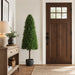 5'6" Boxwood Cone-Shaped Artificial Topiary Tree w/Pot -Green - LPB265-GR/TT