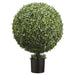 3'Hx23"W Boxwood Ball-Shaped Artificial Topiary Tree w/Pot Indoor/Outdoor -Green - LPB366-GR