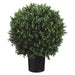 23.5" Boxwood Ball-Shaped Artificial Topiary w/Pot Indoor/Outdoor (pack of 2) - LPB446-GR