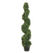 4' Pond Boxwood Spiral Artificial Topiary Tree w/Pot -Green (Pack of 2) - LPB714-GR