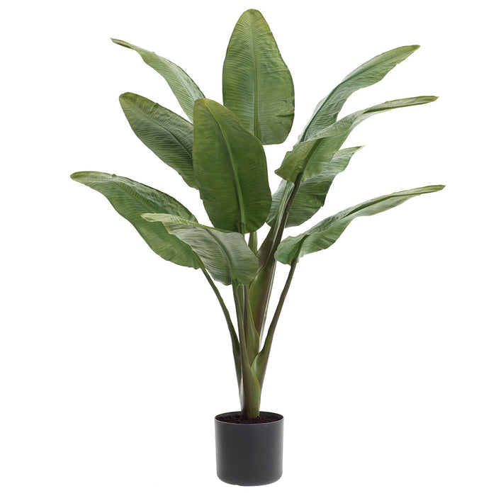7'6" Bird Of Paradise Silk Palm Tree w/Plastic Pot -Green - LPB742-GR