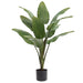 7'6" Bird Of Paradise Silk Palm Tree w/Plastic Pot -Green - LPB742-GR