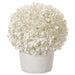 13" Boxwood Ball-Shaped Artificial Topiary w/Clay Pot -White (Pack of 2) - LPB830-WH