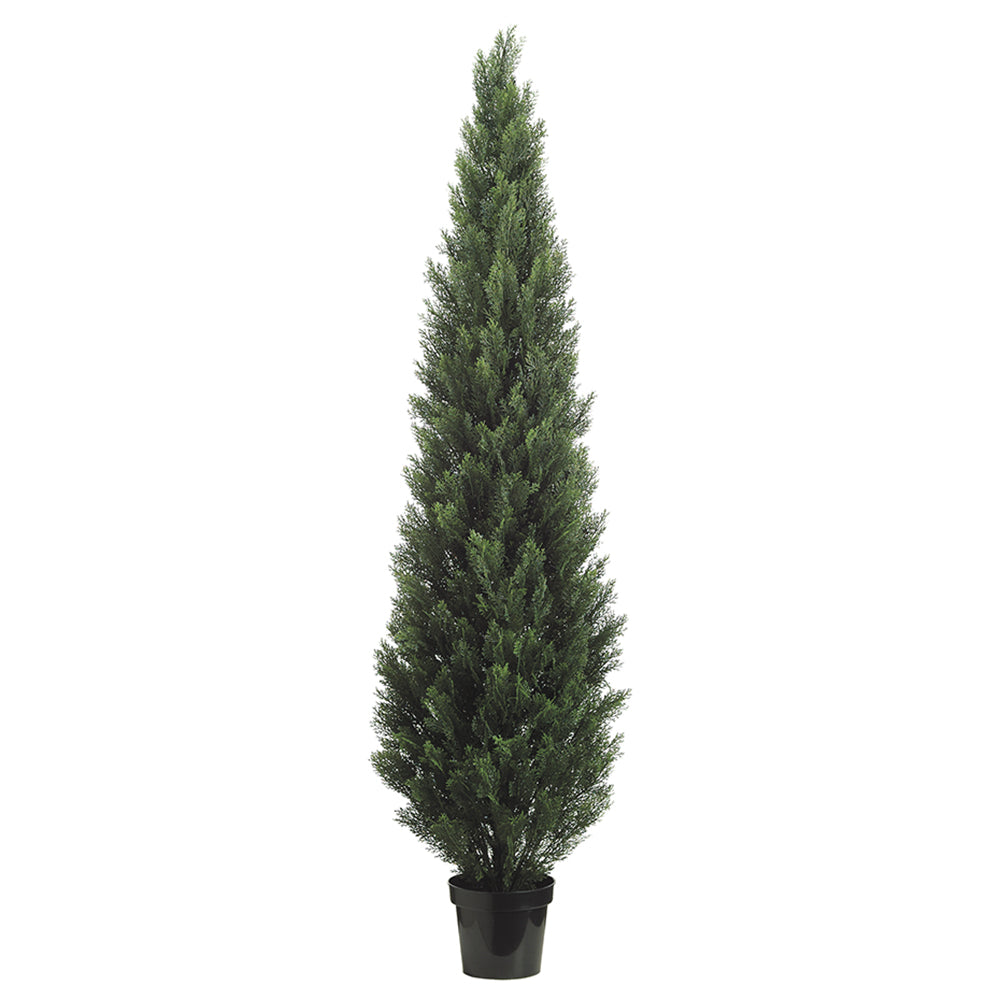 7' Cedar ConeShaped Artificial Topiary w/Pot Indoor/Outdoor — Silks