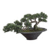 14" Artificial Trailing Cedar Silk Bonsai Tree w/Pot - LPC070-GR
