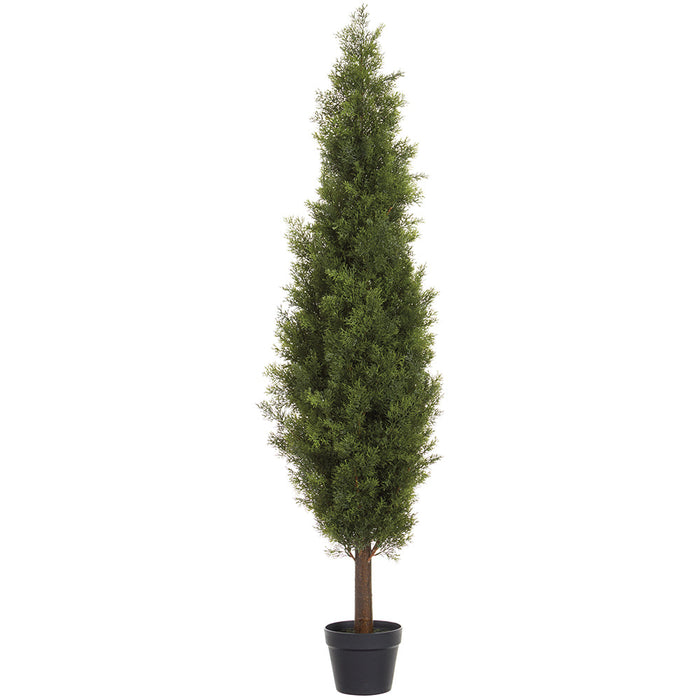 5' Cypress Cone-Shaped Artificial Topiary Tree w/Pot -Green (Pack of 2) - LPC172-GR
