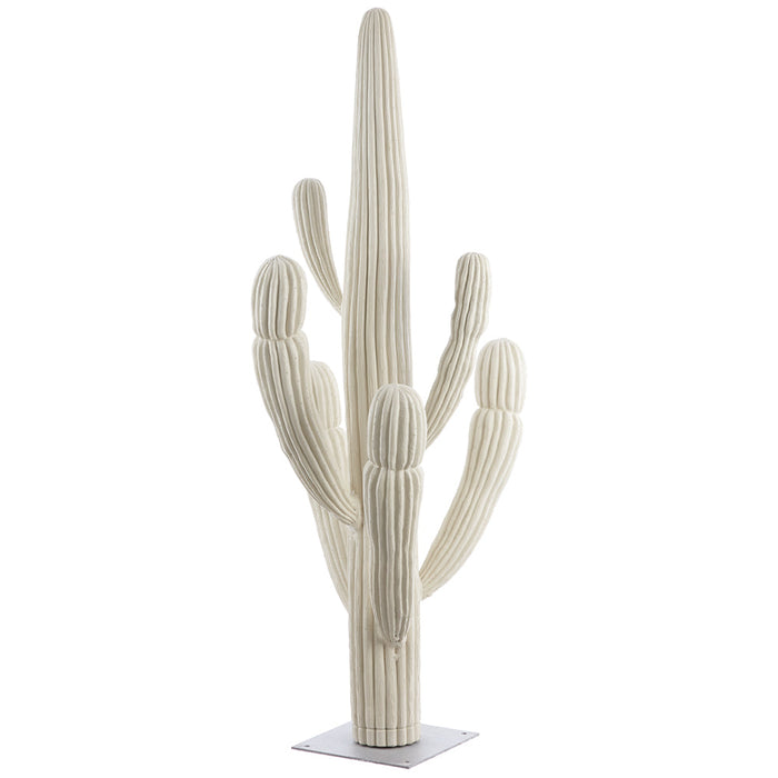 5' Saguaro Cactus Artificial Plant w/Metal Stand -Beige - LPC400-BE