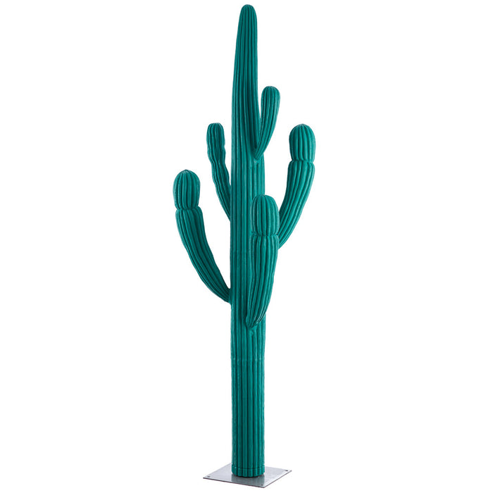 6'6" Saguaro Cactus Artificial Plant w/Metal Stand -Turquoise - LPC402-TQ