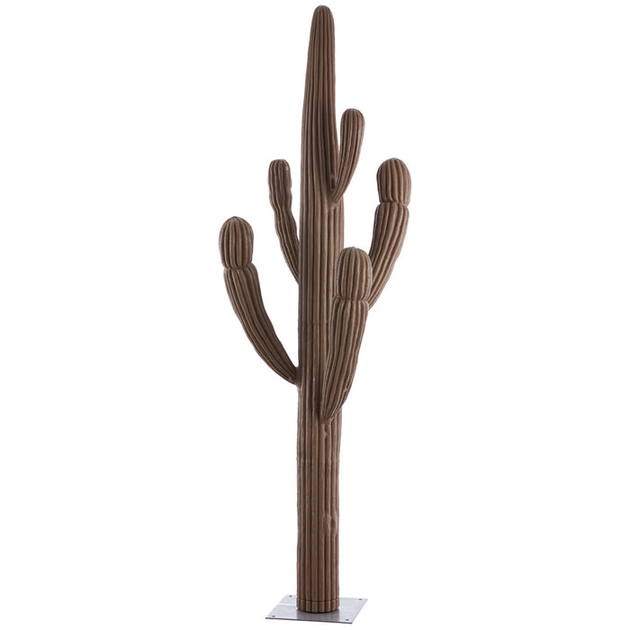 6'6" Saguaro Cactus Artificial Plant w/Metal Stand -Taupe - LPC402-TU