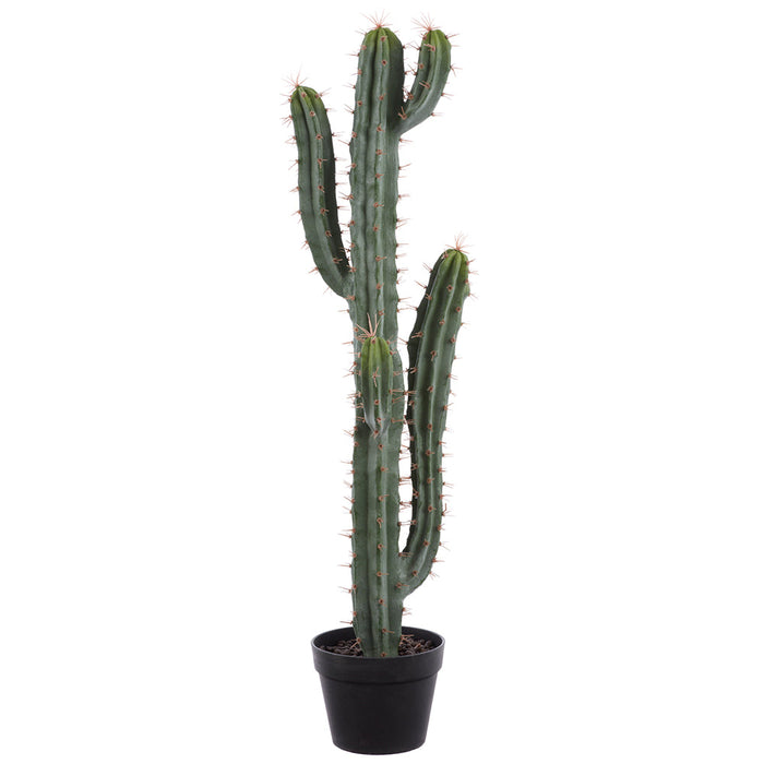 37" Saguaro Cactus Artificial Plant w/Plastic Pot -Green (Pack of 4) - LPC422-GR