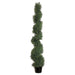 5' Cedar Spiral Artificial Topiary Tree w/Pot Indoor/Outdoor - LPC815-GR