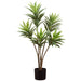 2'10" Real Touch Silk Dracaena Plant w/Plastic Pot -Green (pack of 2) - LPD956-GR