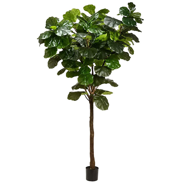 9' EVA Giant Fiddle Leaf Fig Artificial Tree w/Plastic Pot -Green - LPF009-GR