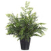 16.5" Maidenhair Leaf Fern Silk Plant w/Plastic Pot -Green (Pack of 6) - LPF014-GR