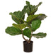 21.5" Silk Fiddle Leaf Fig Plant w/Plastic Pot -Green (pack of 3) - LPF622-GR