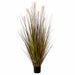 5' Pampas Grass Silk Plant w/Pot -Green/Rust (Pack of 4) - LPG109-GR/RU