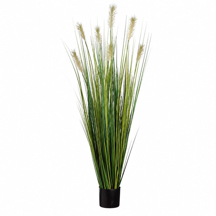 5' Pampas Grass Silk Plant w/Pot -2 Tone Green (Pack of 4) - LPG109-GR/TT