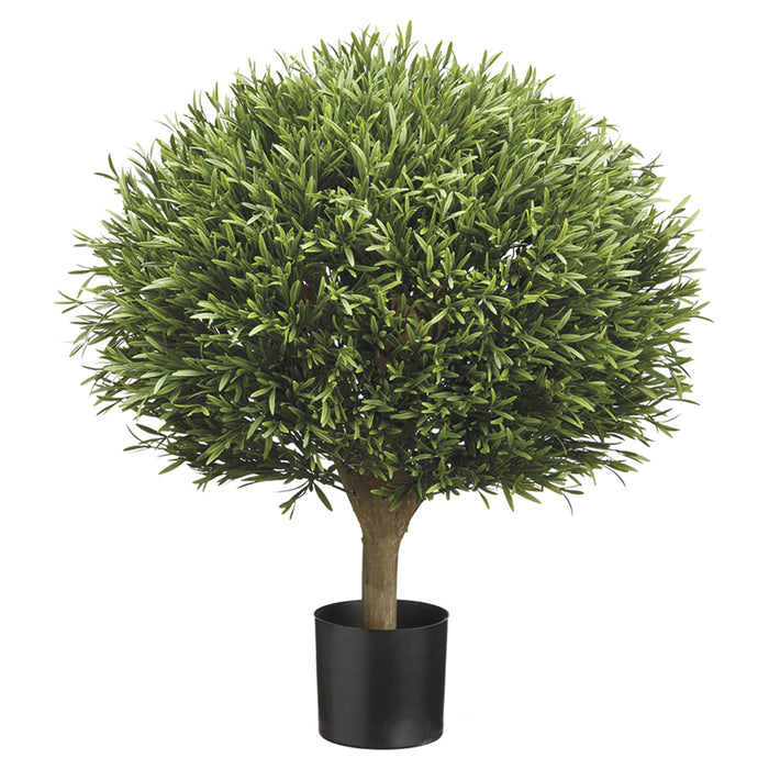 lavender ball tree 25.5" Lavender Ball-Shaped Artificial Topiary Tree w/Pot -Green — Silks Are Forever