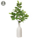 26" Mangrove Leaf Silk Plant w/Ceramic Vase -Green (pack of 4) - LPM234-GR