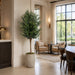 5' Olive Silk Tree w/Pot -2 Tone Green (Pack of 2) - LPO415-GR/TT