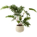 20" Silk Philodendron Selloum Plant w/Cement Pot -Green (pack of 4) - LPP018-GR