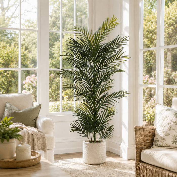 5' Areca Palm Silk Tree w/Pot -Green (Pack of 4) - LPP024-GR