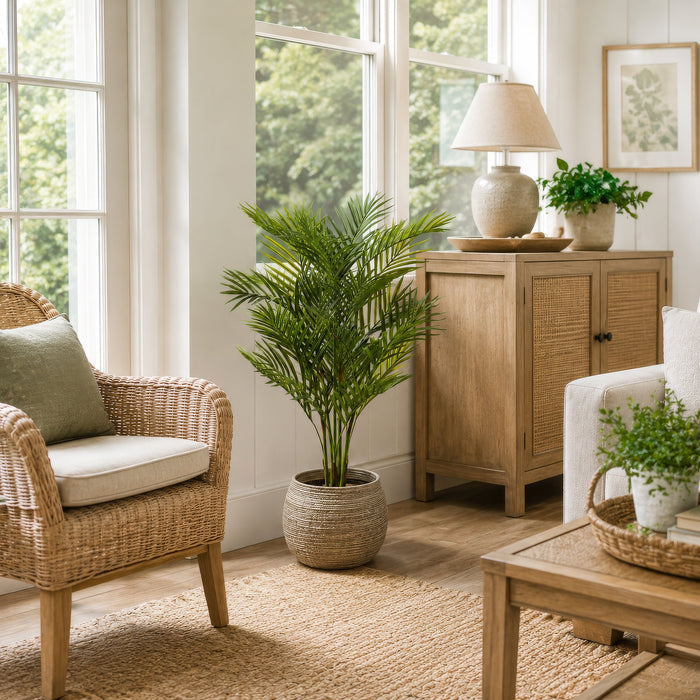 3' Areca Palm Silk Tree w/Pot -Green (Pack of 4) - LPP025-GR