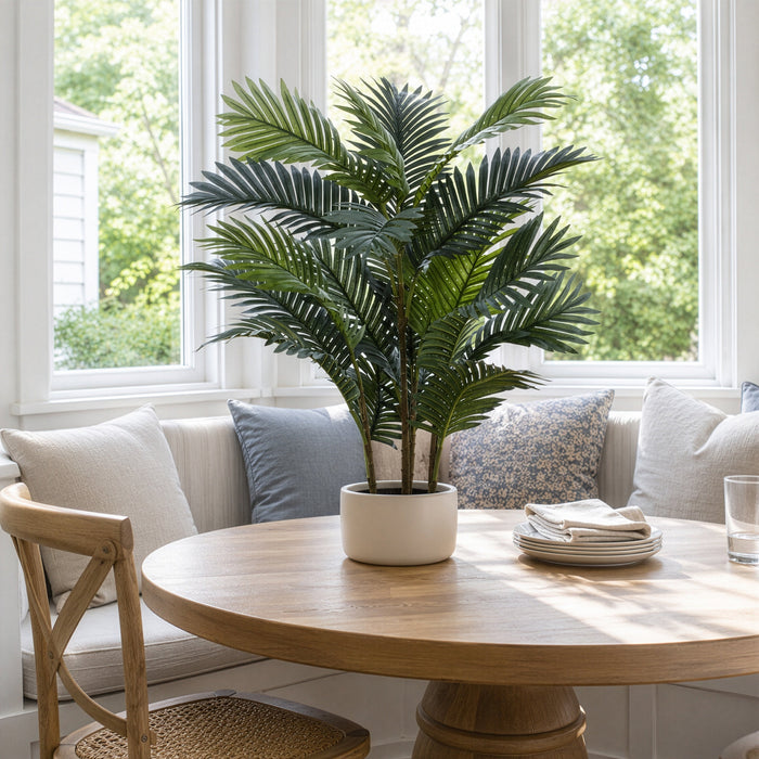 30" Bella Parlor Palm Silk Tree w/Pot -Green (Pack of 4) - LPP026-GR