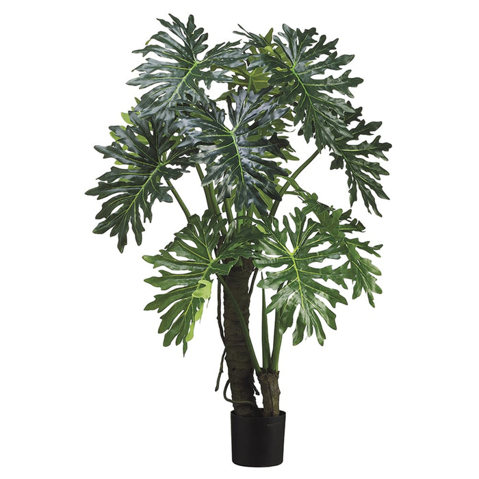 5' EVA Plume Split Leaf Artificial Plant w/Pot -Green - LPP105-GR