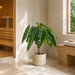 41" Philodendron Spiritus Sancti Leaf Silk Plant w/Plastic Pot -Green - LPP221-GR