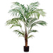 4' Silk Areca Tropical Palm Tree w/Plastic Pot -Green (pack of 2) - LPP232-GR