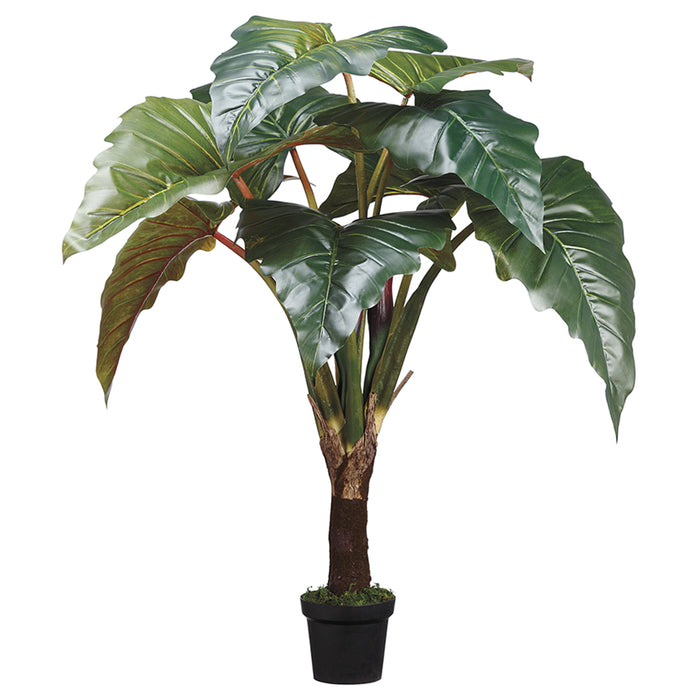 5'8" Red Prince Philodendron Silk Plant w/Pot -Green (pack of 2) - LPP358-GR