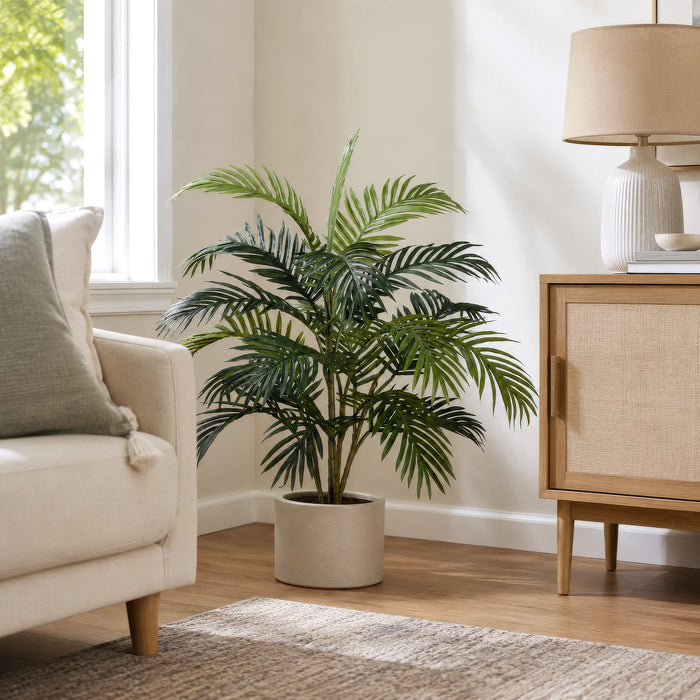 3' Areca Silk Palm Tree w/Pot -Green (Pack of 6) - LPP950-GR