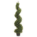 4' Rosemary Spiral Artificial Topiary Tree w/Pot Indoor/Outdoor -Green (pack of 2) - LPR104-GR