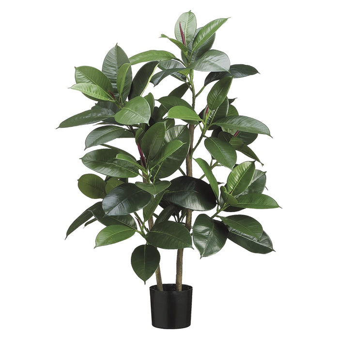 artificial rubber leaf tree 3' Artificial Rubber Leaf Tree w/Pot -Green