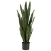 35" Sansevieria Snake Artificial Plant w/Pot -Green - LPS005-GR
