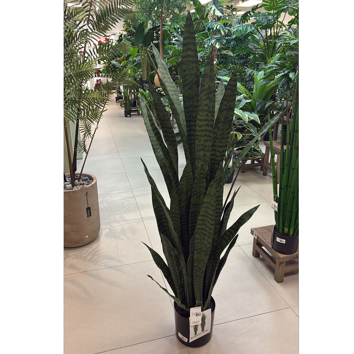 55" Sansevieria Snake Artificial Plant w/Pot -Green - LPS006-GR