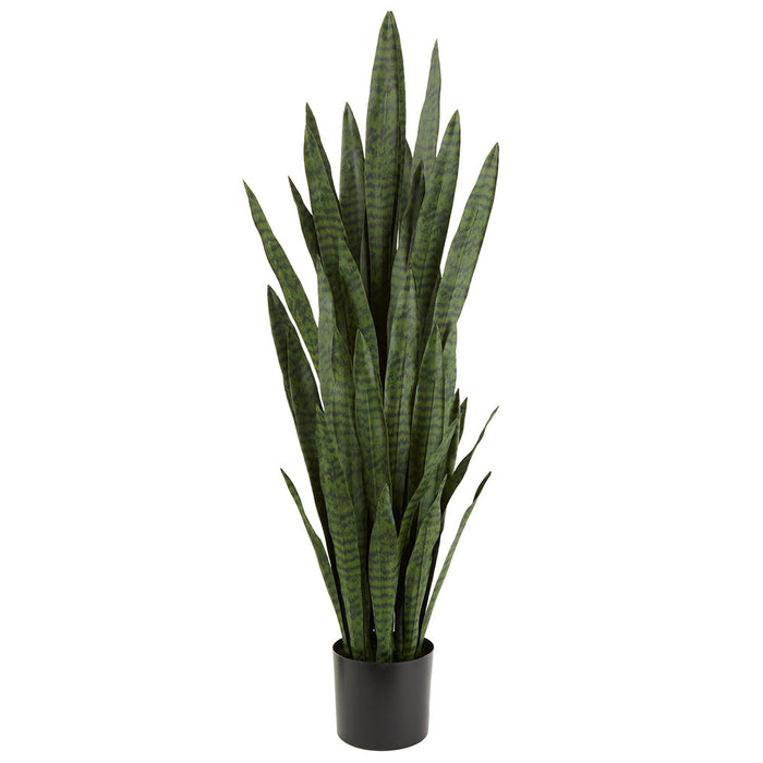 55" Sansevieria Snake Artificial Plant w/Pot -Green - LPS006-GR
