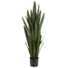 55" Sansevieria Snake Artificial Plant w/Pot -Green - LPS006-GR