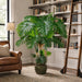 5'7" Triple Trunk Selloum Philodendron Leaf Silk Plant w/Plastic Pot -Green (Pack of 2) - LPS167-GR