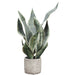 18" Sansevieria Snake Artificial Plant w/Pot -Green/Gray (Pack of 4) - LPS242-GR/GY