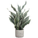 26" Sansevieria Snake Artificial Plant w/Pot -Green/Gray (Pack of 2) - LPS243-GR/GY