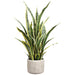 28" Sansevieria Snake Artificial Plant w/Pot -Variegated (Pack of 2) - LPS245-VG