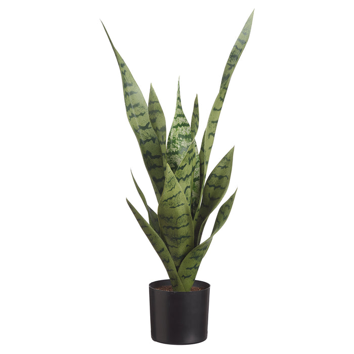 21.6" Sansevieria Snake Artificial Plant w/Pot -Green (pack of 4) - LPS310-GR