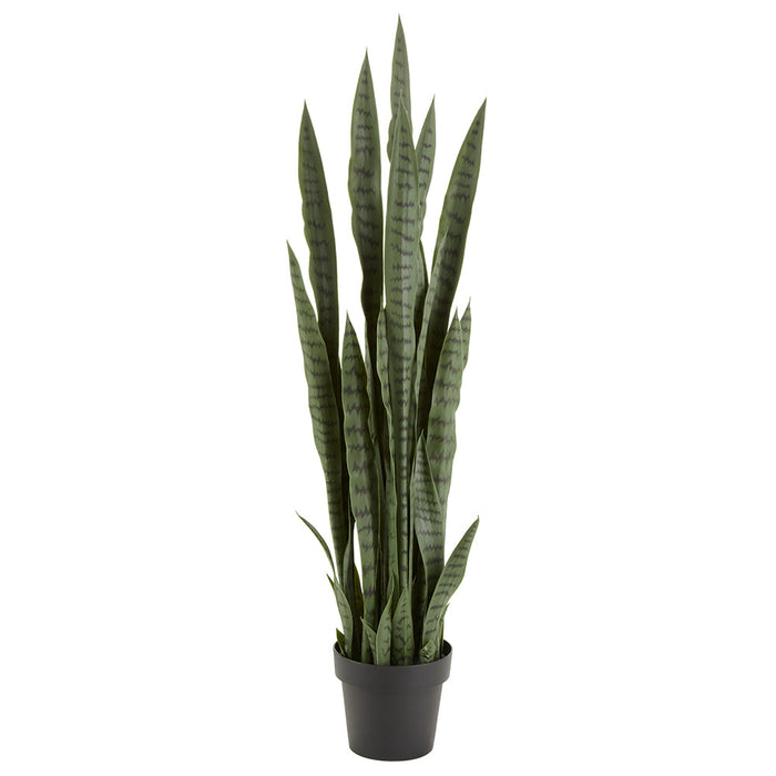 3'11" Sansevieria Snake Artificial Plant w/Pot -Green (pack of 2) - LPS324-GR