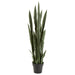 3'11" Sansevieria Snake Artificial Plant w/Pot -Green (pack of 2) - LPS324-GR