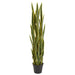 5'1" Sansevieria Snake Artificial Plant w/Pot -Green/Variegated (pack of 2) - LPS325-GR