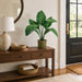 28" Peace Lily Spathiphyllum Leaf Silk Plant w/Basket -Green (Pack of 2) - LPS400-GR