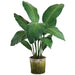 41" Peace Lily Spathiphyllum Leaf Silk Plant w/Basket -Green (Pack of 2) - LPS401-GR